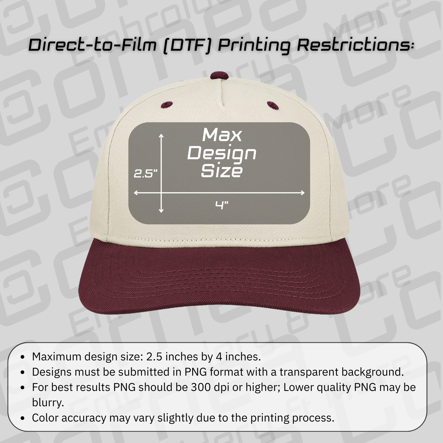 Two-tone Hat - Design Your Own
