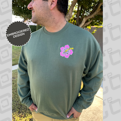 Hibiscus Crewneck Sweatshirt