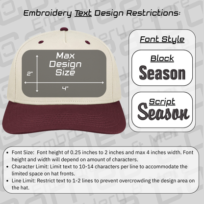 Two-tone Hat - Design Your Own