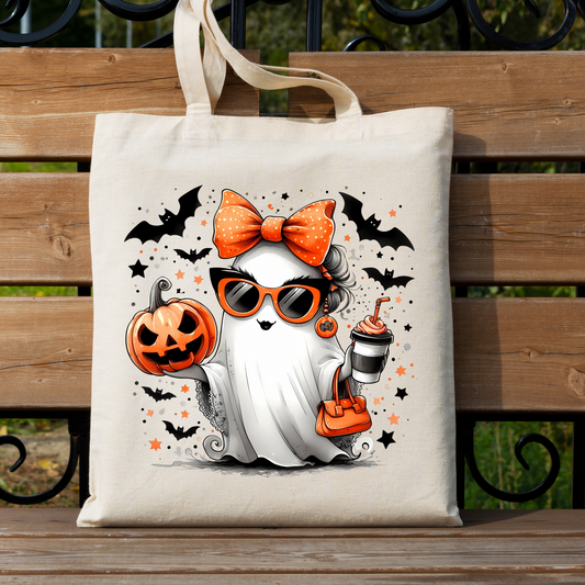 Cute Funny Ghost Png Cute Halloween Tote Bag